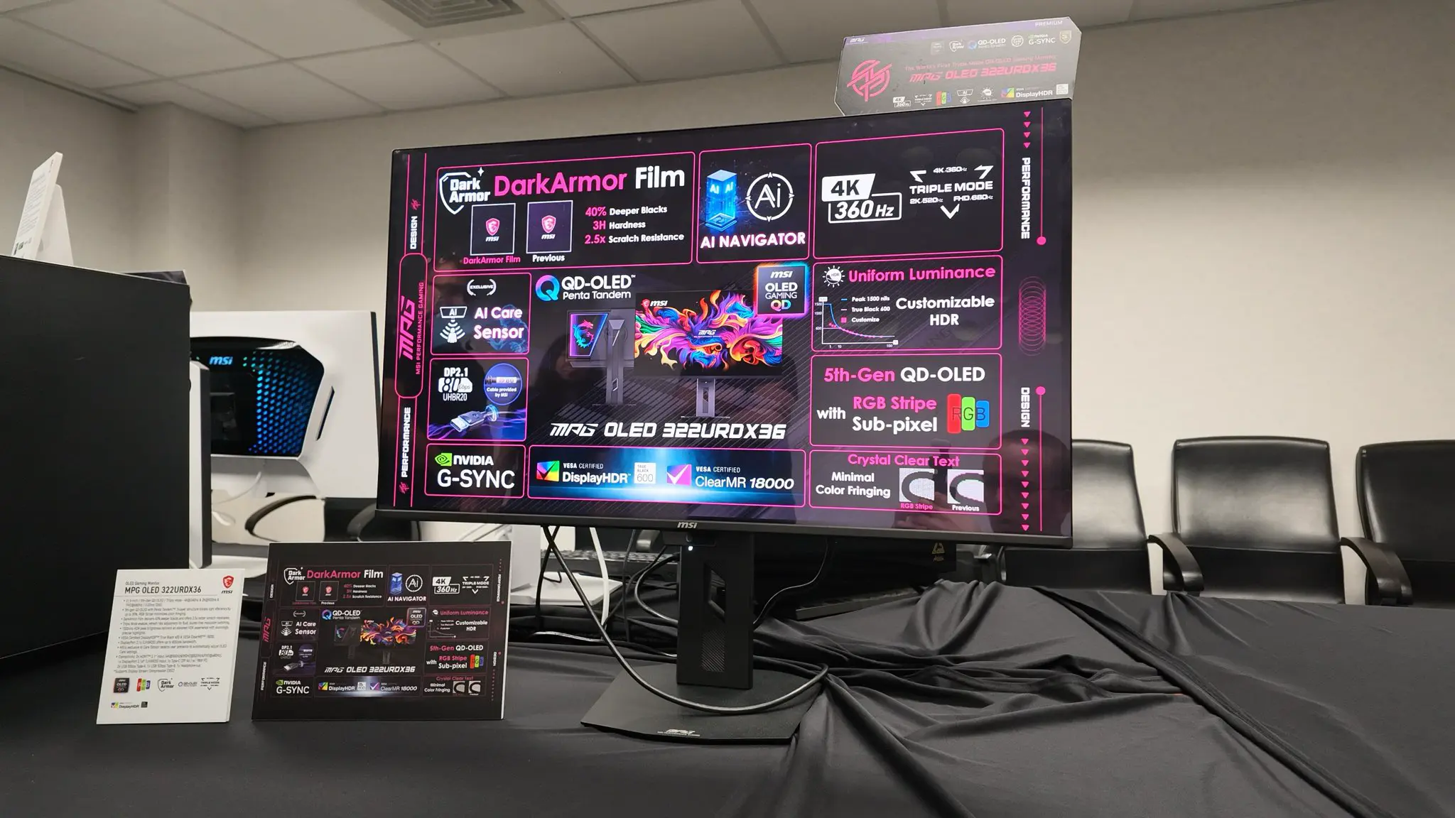 MSI MPG OLED 322URDX36 Computex 2026 Triple Hz 4K 360