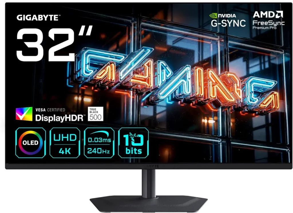 Quel écran 4K OLED 32 pouces choisir en 2026 ? 23 L'écran QD-OLED nouvelle génération de GIgabyte avec le MO32U24