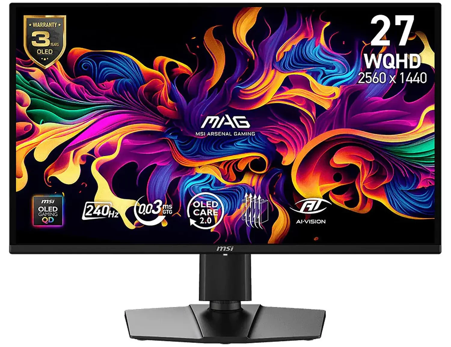Le MSI MAG 274QP X24 OLED 27 pouces 240 Hz chez Cybertek