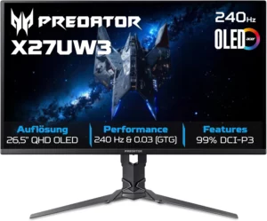 GTA VI sur PS5 : Les écrans OLED abordables + les pièges à éviter ! 14 Acer Predator X27U-W3